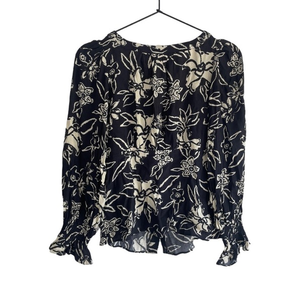 New! ba&sh Sessee Floral Print Blouse - Picture 7 of 13